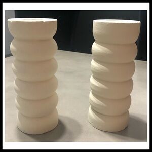 STONE Pillar Tea Light Candle Holders